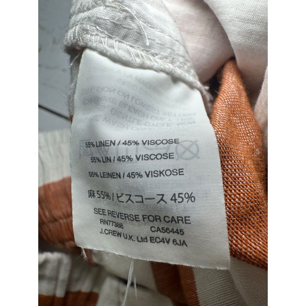 Madewell Womens Huston Pull On Wide Leg Crop Pants Sz‎ XS Linen Blend - Picture 7 of 8